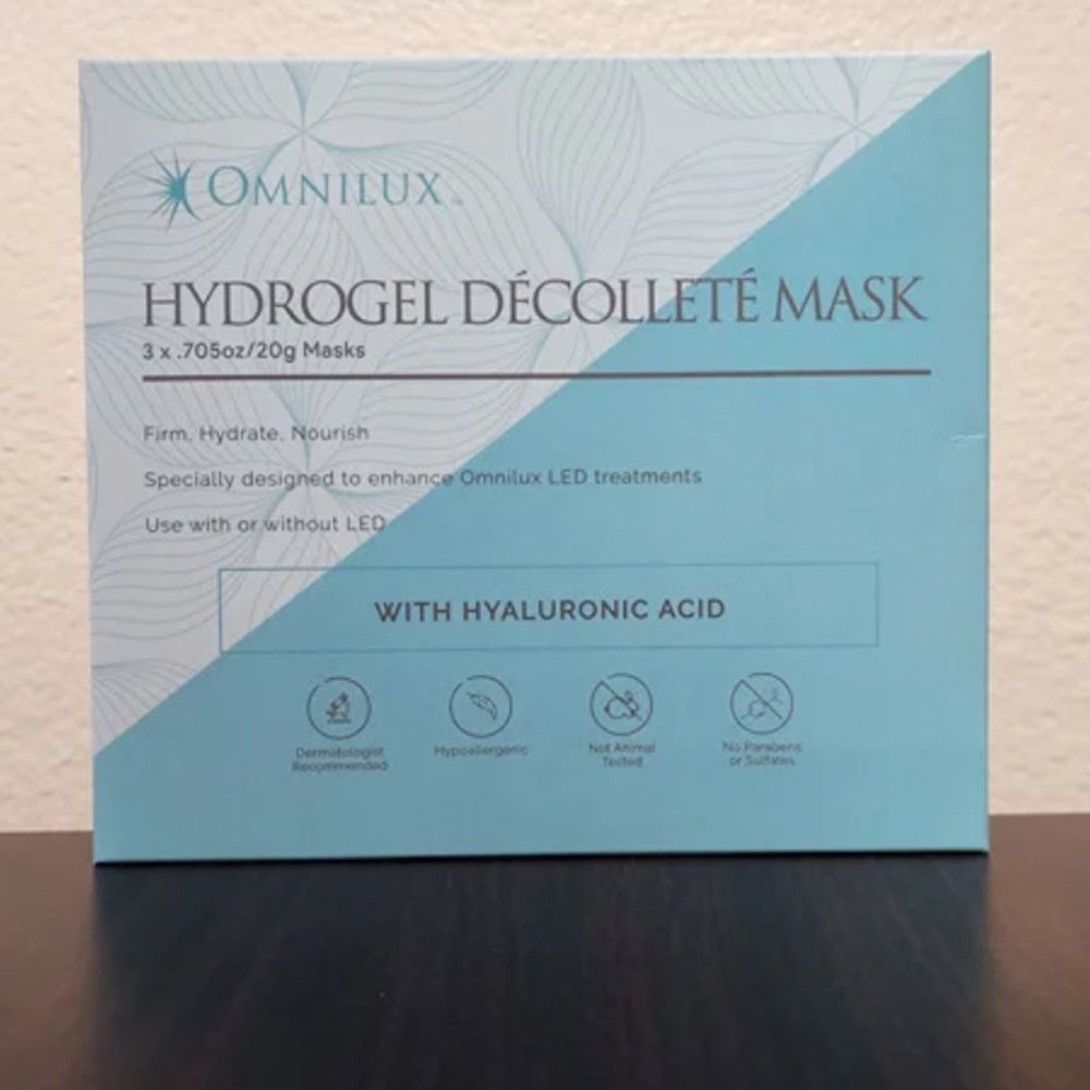 Omnilux Hydrogel Décolleté Mask, 3-Pack